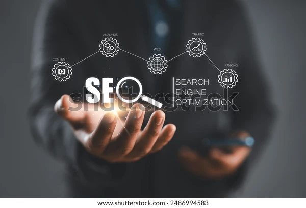 On-page SEO services improving website content and structure"