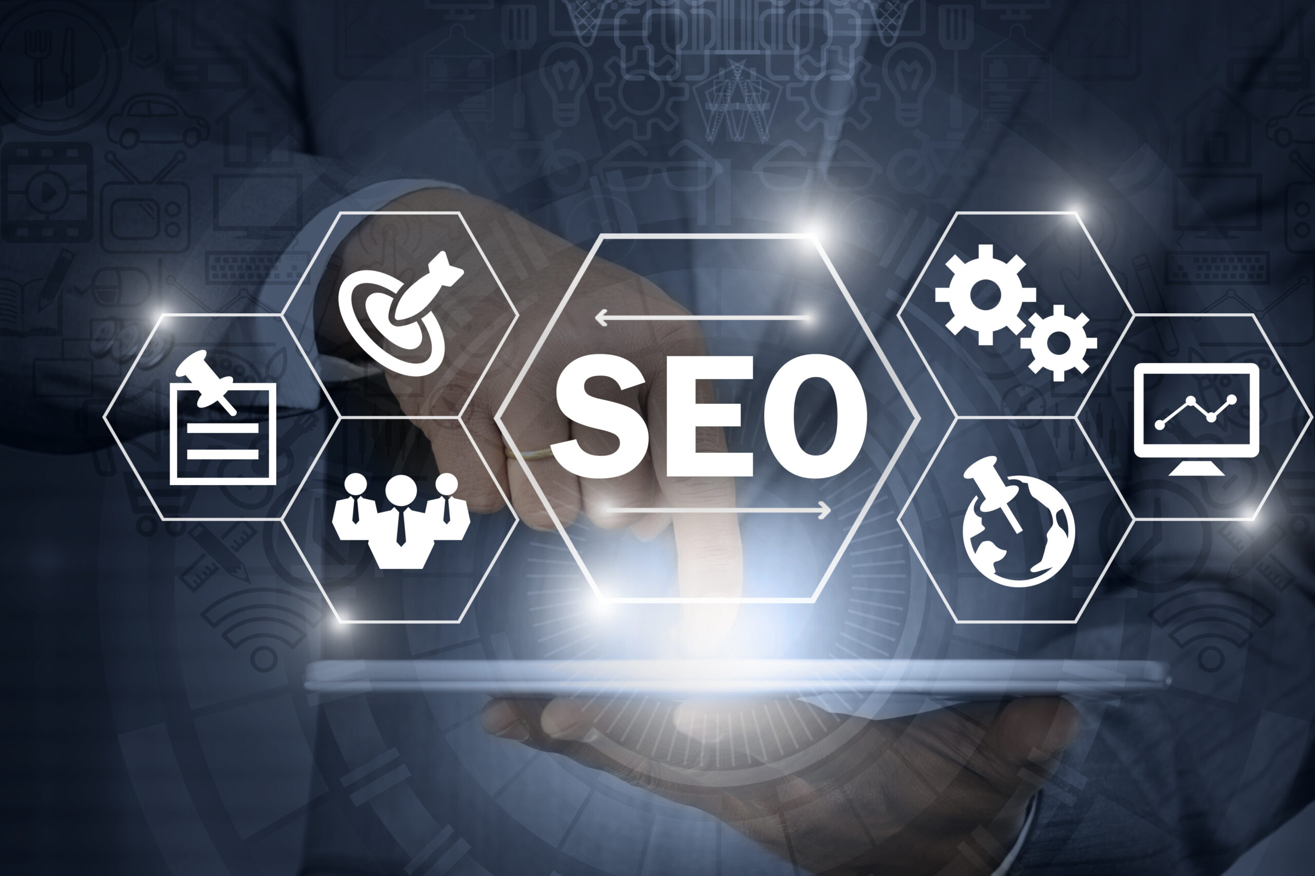 SEO services by Digiskyexpert team optimizing a website